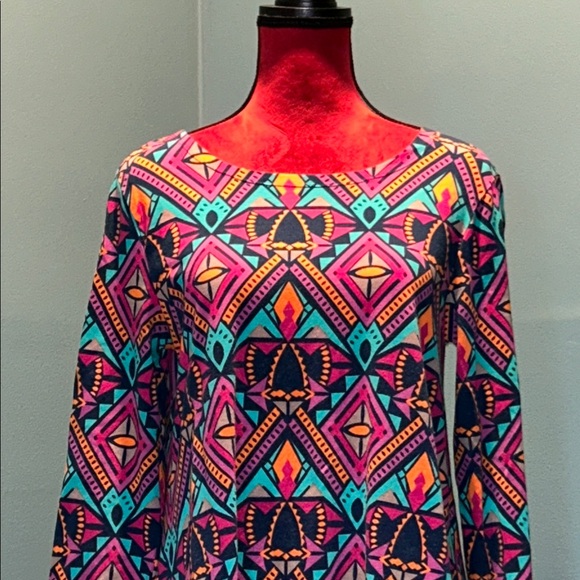 Colorful Geometric Pattern Dress - Picture 2 of 15